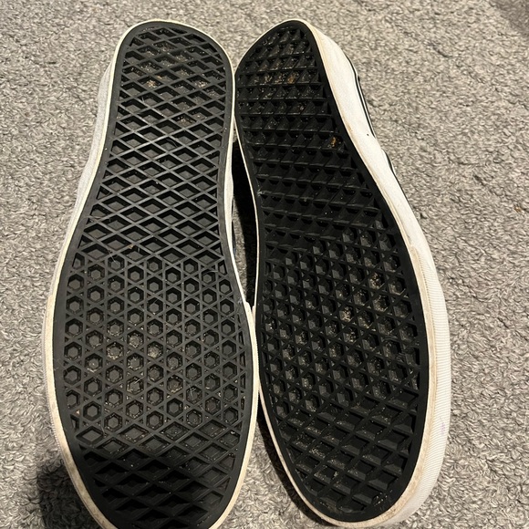 “ The Twilight Zone “Vans Black and Purple Artistic Slip-Ons. Hand painted. - Picture 7 of 7